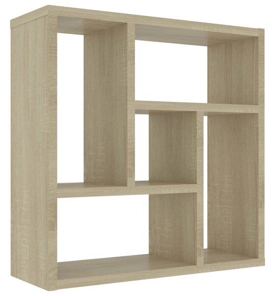 Sonoma tölgy szerelt fa fali polc 45,1 x 16 x 45,1 cm