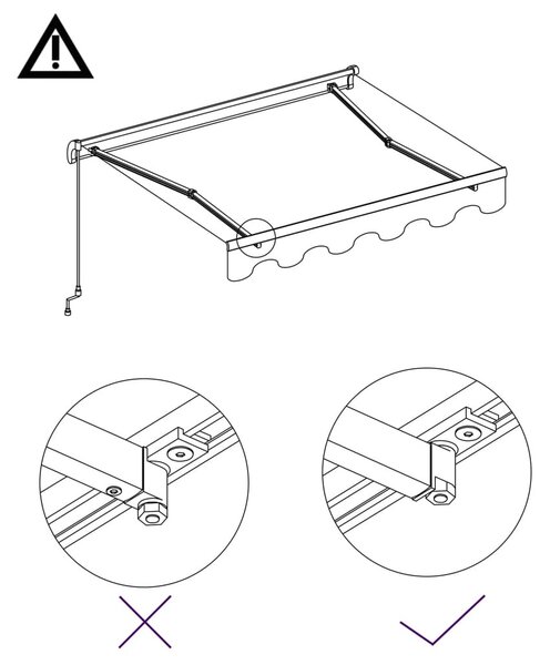 Antracitszürke kézzel behúzható napellenző 300 x 250 cm