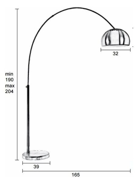 Metal Bow állólámpa - White Label