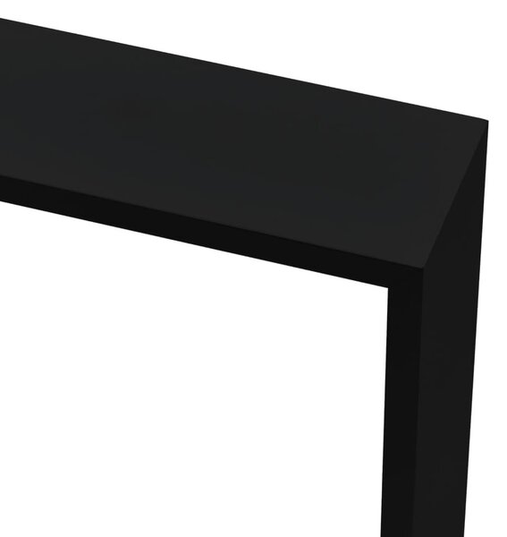 3 db fekete MDF fali kockapolc