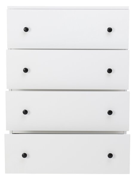 LEO L4 komód - matt fekete fogantyúkkal