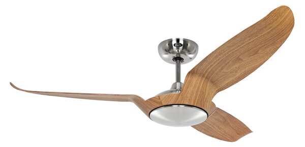 Eco Talos mennyezeti ventilátor, világos fa és fém, DC-motor, Ø 135 cm – CasaFan CasaFan, Eco Talos, Fa, Nappali, Fém, Modern