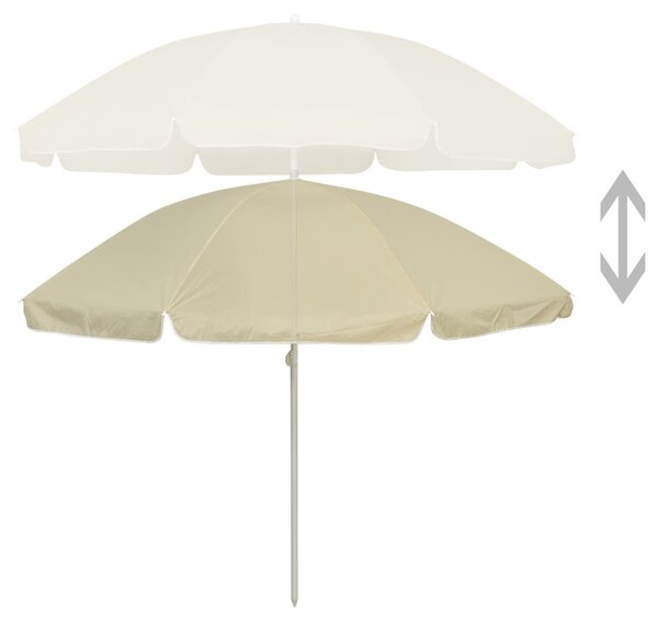 Homoksárga strandnapernyő 240 cm
