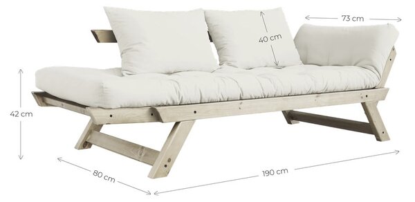 Bebop Natural Clear/Linen Beige variálható kanapé - Karup Design