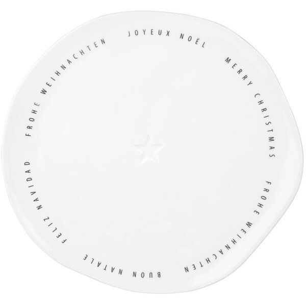 Räder Fehér porcelán tányér MERRY CHRISTMAS