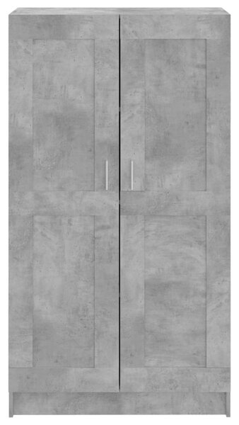 Betonszürke szerelt fa könyvszekrény 82,5 x 30,5 x 150 cm
