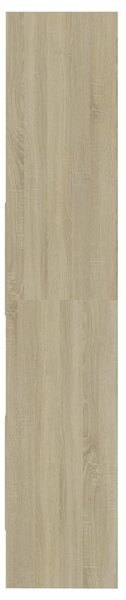 Sonoma tölgy színű szerelt fa könyvszekrény 60 x 35 x 180 cm