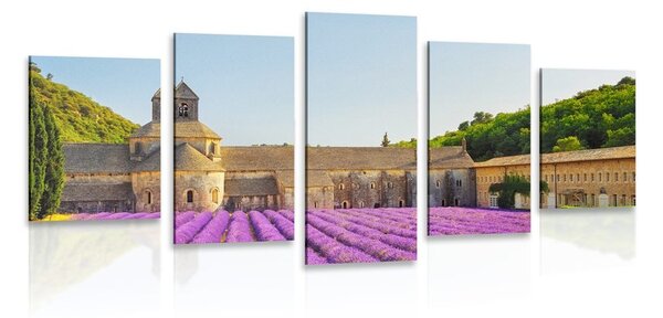 5 részes kép Provence levandula mezővel