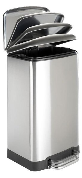 Pedálos rozsdamentes acél szemetes, 30 l - Wenko