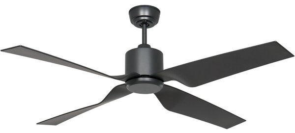 Eco Ventos mennyezeti ventilátor, szürke fém, IP44, DC, WiFi – CasaFan CasaFan, Eco Ventos, Szürke, Fém, Modern