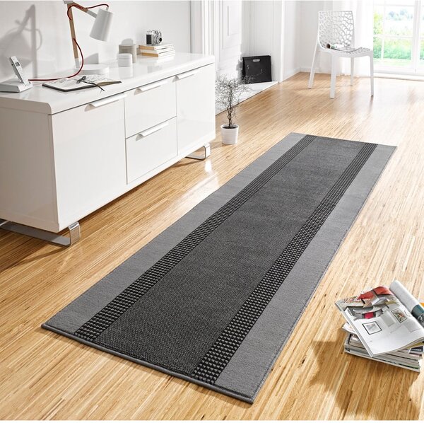 Basic szürke futószőnyeg, 80 x 200 cm - Hanse Home