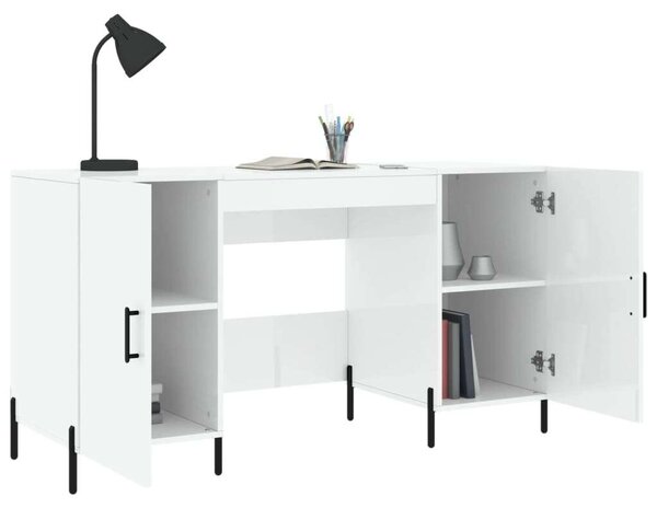 Modern Íróasztal - Fehér - 140x50x75 cm