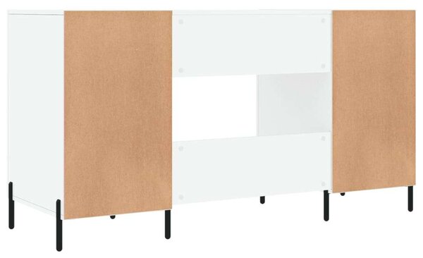 Modern Íróasztal - Fehér - 140x50x75 cm