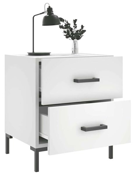 Modern Fehér Éjjeliszekrény Szett - 2 db - 40x35x47,5 cm