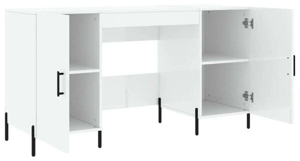 Modern Íróasztal - Fehér - 140x50x75 cm