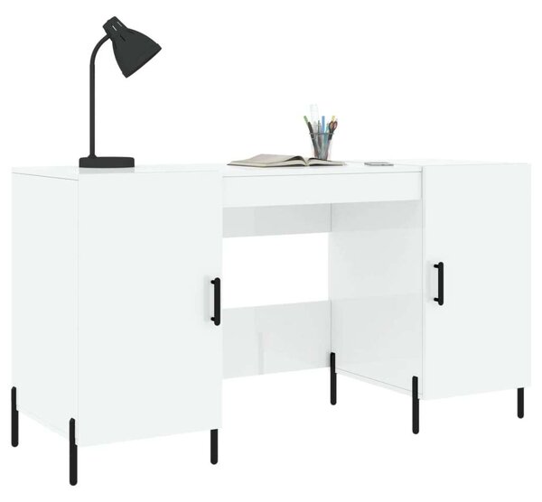 Modern Íróasztal - Fehér - 140x50x75 cm
