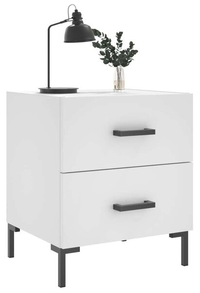 Modern Fehér Éjjeliszekrény Szett - 2 db - 40x35x47,5 cm
