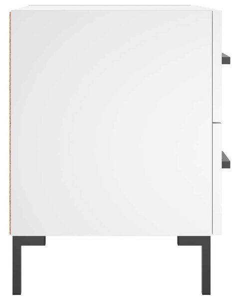 Modern Fehér Éjjeliszekrény Szett - 2 db - 40x35x47,5 cm