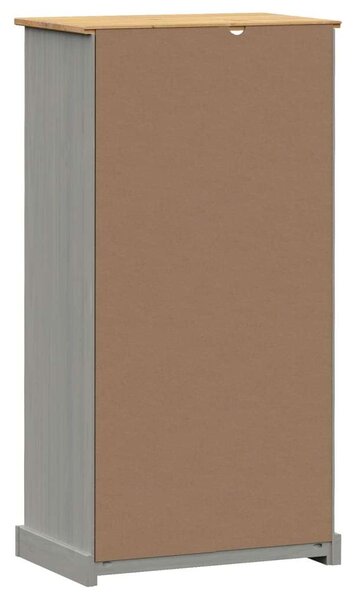 Vigo szürke tömör fenyőfa könyvespolc 60x35x114,5 cm