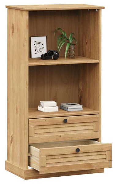 VidaXL VIGO Fenyőfa Könyvespolc - 60x35x114,5 cm