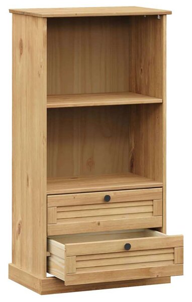 VidaXL VIGO Fenyőfa Könyvespolc - 60x35x114,5 cm