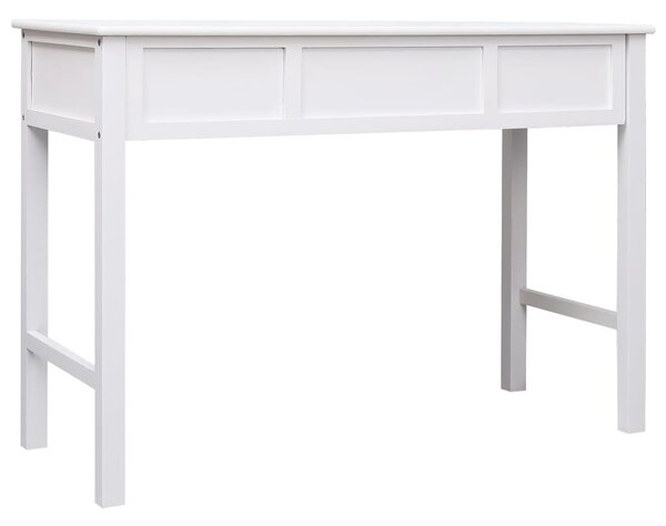 Fehér tömör császárfa íróasztal 108 x 45 x 76 cm