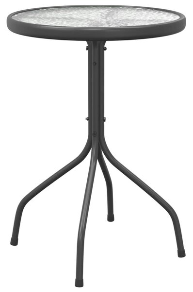 VidaXL antracitszürke acél kerti asztal Ø50 x 71 cm