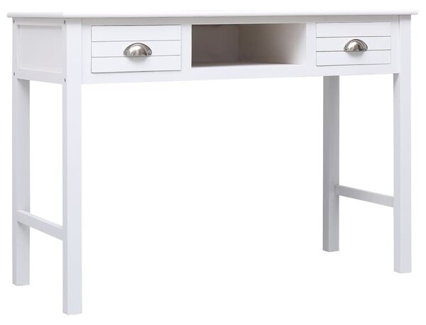 Fehér tömör császárfa íróasztal 108 x 45 x 76 cm