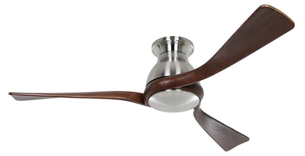 Regento mennyezeti ventilátor, króm, fa, DC-motor, Ø 140 cm – CasaFan CasaFan, Eco Regento, Fa, Nappali, Fa, Modern
