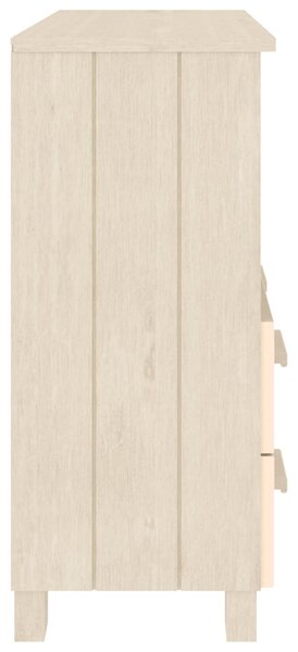 HAMAR mézbarna tömör fenyőfa tálalószekrény 85 x 35 x 80 cm