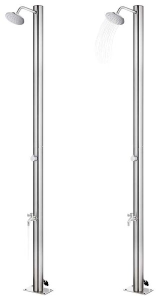Kerti Zuhany - Rozsdamentes Acél - 215 cm