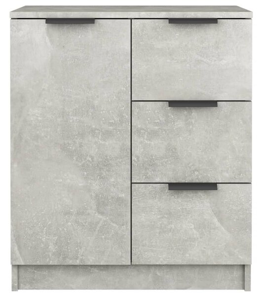 Betonszürke szerelt fa tálalóasztal 60 x 30 x 70 cm