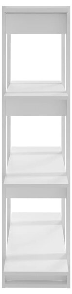 Fehér könyvszekrény/térelválasztó 100x30x123,5 cm