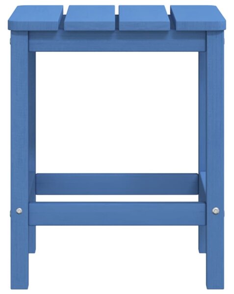 Vízkék HDPE kerti adirondack szék asztallal