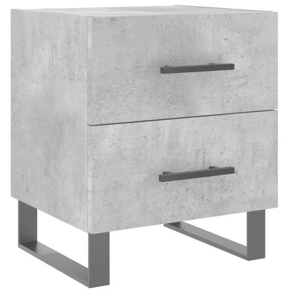 2 db Modern Éjjeliszekrény - Betonszürke - 40x35x47,5 cm