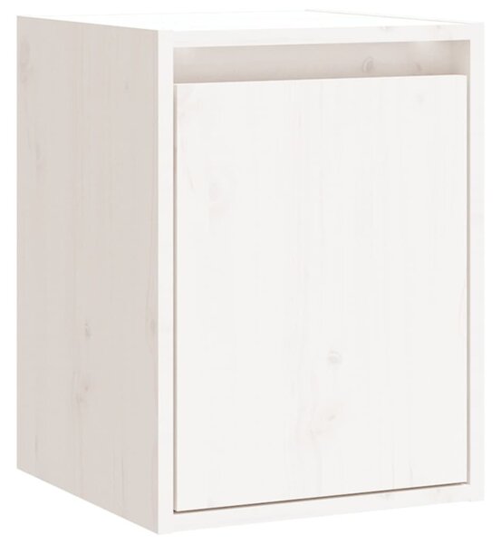 2 darab fehér tömör fenyőfa faliszekrény 100 x 30 x 35 cm