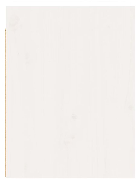 2 darab fehér tömör fenyőfa faliszekrény 100 x 30 x 35 cm