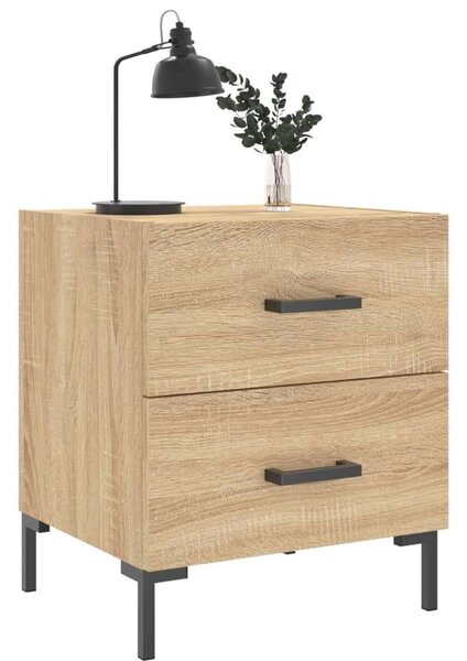 2 db Sonoma Tölgy Éjjeliszekrény - 40x35x47,5 cm