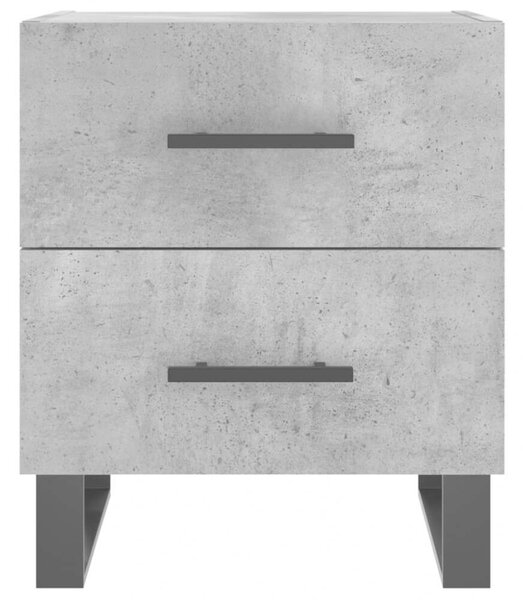 2 db Modern Éjjeliszekrény - Betonszürke - 40x35x47,5 cm
