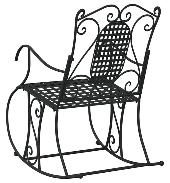 Fekete acél hintapad 84 cm