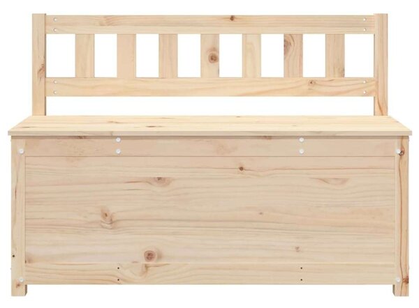 VIDAXL - Tömörfenyő Pad Tárolóval - 110x41x76,5 cm