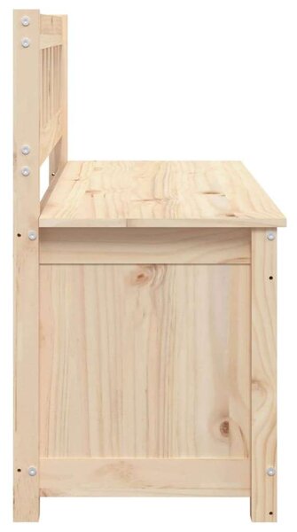 VIDAXL - Tömörfenyő Pad Tárolóval - 110x41x76,5 cm