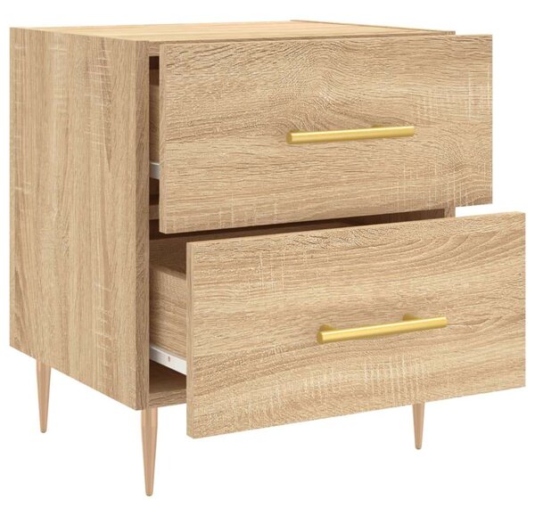 VidaXL Éjjeliszekrény Sonoma Tölgy - 2 db - 40x35x47,5cm