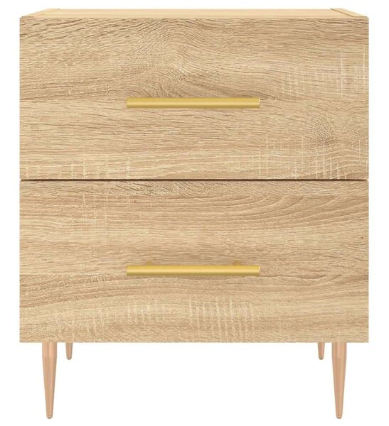 VidaXL Éjjeliszekrény Sonoma Tölgy - 2 db - 40x35x47,5cm