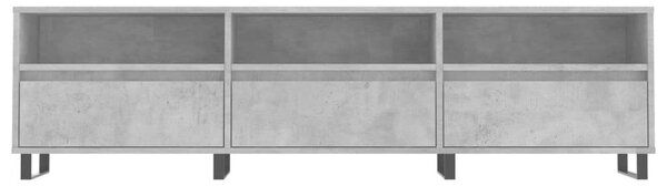 Modern TV-szekrény - Betonszürke - 150 cm