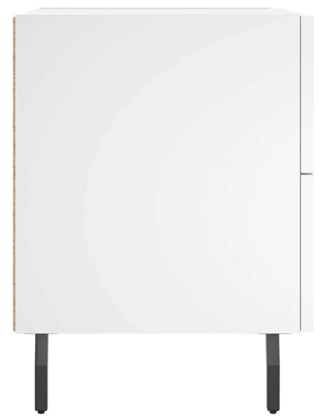 Modern Éjjeliszekrény Pár - Fehér - 2 db - 40x35x47,5 cm