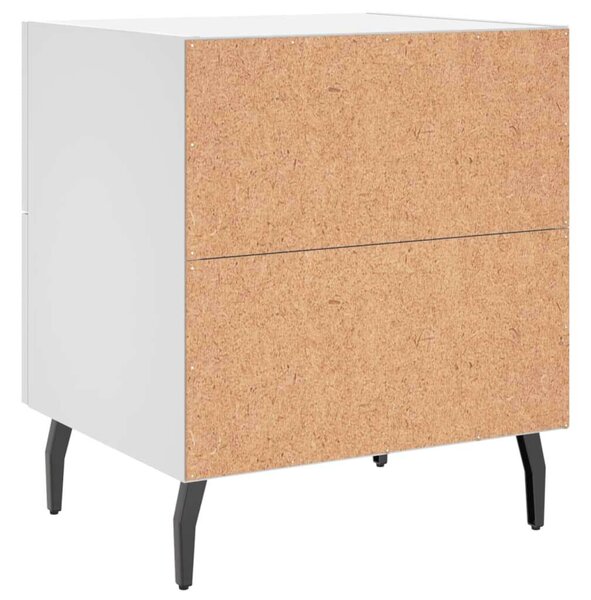 Modern Éjjeliszekrény Pár - Fehér - 2 db - 40x35x47,5 cm