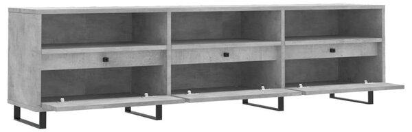 Modern TV-szekrény - Betonszürke - 150 cm