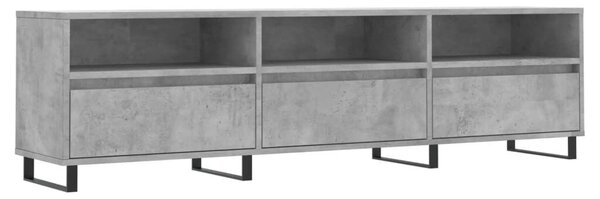 Modern TV-szekrény - Betonszürke - 150 cm