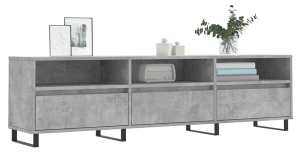 Modern TV-szekrény - Betonszürke - 150 cm